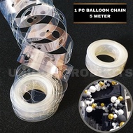 5 Meters Balloons Double Hole Arch Flexible Chain Balloon Strip  Balloon Garland Strip Belon