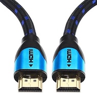 ZC Blue HDMI Cable 4K 60Hz 10 Feet, 18Gbps High Speed HDMI 2.0 Cable HDCP 2.2 HDR 3D 1080P 30AWG Ethernet-Braided HDMI Cord(ARC) for Monitor Xbox PS5