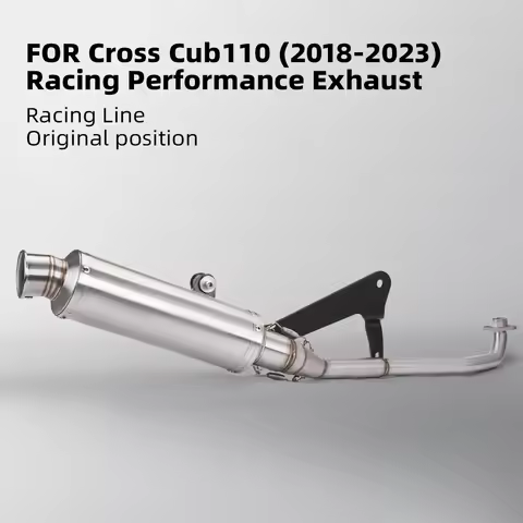 For Cross Super CUB110 CC110 CUB125 CUB CC110 2021-2024 Motorcycle Full Exhaust System High Performa