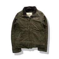 Hollist*r Olive Green Sherpa Trucker Jacket Chest Size 44