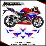 Honda Cbr 250Rr Old Graphic rr Sticker / CBR250RR K64 Striping / Old Cbr 250 rr Custom Decal Sticker