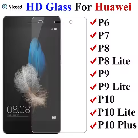 NicoTD Protective Glass On The For Huawei P8 P9 P10 9H Screen Protector For Huawei P8 Lite P9 Lite P