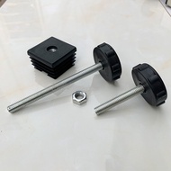 1pcs M8 Extension Adjusting Foot + Nut Raised Foot Pad Table Leg Height Adjustment Foot Plug Black P