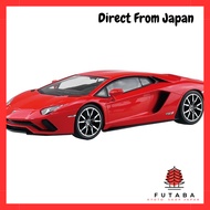 Aoshima Bunka Kyozai 1/32 Rakupla Snap Kit No. 07-PR Lamborghini Aventador S Pearl Red Pre-painted P