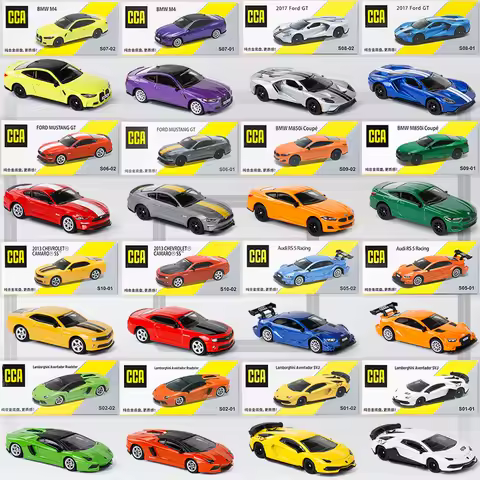 CCA 1/64 Lamborghini Porsche Nissan Ford Car Alloy Toys Motor Vehicle Diecast Metal Model Kids Xmas 