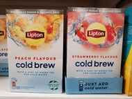 英國直送 - Lipton Cold Brew 冷泡茶包 [15個 - Peach/ Strawberry]