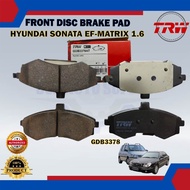 Hyundai Sonata EF-Matrix 1.6cc-Elantra 1.8cc 2.0cc-Kia Cerato-Front Disc Brake Pad-TRW-GDB3378