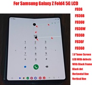 7.6 ต้นฉบับ Super AMOLED Z Fold 4 5G LCD ที่มีข้อบกพร่องหน้าจอด้านในสำหรับ Samsung Z Fold4 F936ชิ้นส