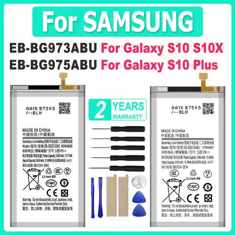 EB-BG975ABU EB-BG973ABU Battery For Samsung Galaxy S10 S10X SM-G973 SM-G975F SM-G975U G975W G973F G9