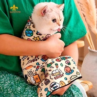 Cat Grooming Wrap Self-Adherent Cat Restraint Wrap Anti-Escape Cat Swaddle Burrito Wrap for Nail Tri