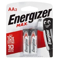 Energizer Max E91BP2 Alkaline Battery AA (2PCS)