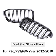 For BMW 3 Series F30 F31 F35 Carbon Fiber Grill Facelift Racing Grille Kidney Front Bumper M Color G