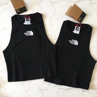 The north face 背心 刺繡logo tank