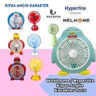Hyperlite Welhome Desk Fan 8 Inch & 10 Inch Character Table Fan Box - Vv