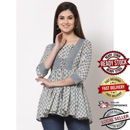 100% ORIGINAL READY STOCK Kurti Indian Women Kurtis Top Saree Sari Punjabi Suit Readymade Kurti UD39