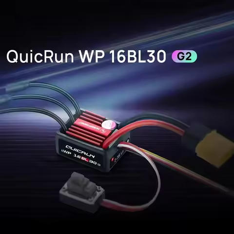 New Hobbywing QuicRun WP 16BL30 G2 30A ESC Brushless Sensorless for 1/16 and 1/18 Scale RC Cars RC