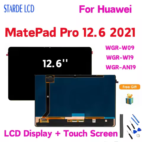 Original For Huawei MatePad Pro 12.6 2021 LCD Display Touch Screen Digitizer Assembly WGR-W09 WGR-W1
