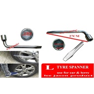 L TYPE SPANNER , TYRE OPENER 17MM,19MM,21MM,23MM USE FOR CAR &amp; LORRY