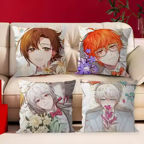 Game Mystic Messenger Cushion Cover Pillow Cover Decor Pillowcase Printed Cushion Case for Couch