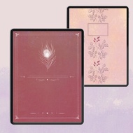 玫瑰色復古電子筆記本 GoodNotes