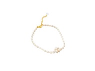 手工珍珠單花頸鏈