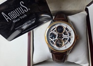 Arbutus AR1606 Dual Time Skeleton Watch