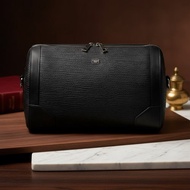 【FREED】真皮壓紋圓筒斜背包 送禮推薦 男生生日禮物 母親節禮物