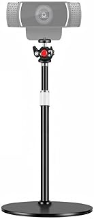 Nycetek Webcam Stand for Desk with Heavy Duty Metal Base for Logitech Webcam Brio 4K C920 C920X C920