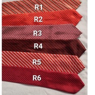 Red Tie - Red Line Tie - Red Tie Line - Red Tie motif - Men's Tie - Tie