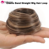 Ladysasa Wig Elastic Band Straight Wig Hair Loop Female Simulated Hair Fluffy Natural Bun Lazy Perso