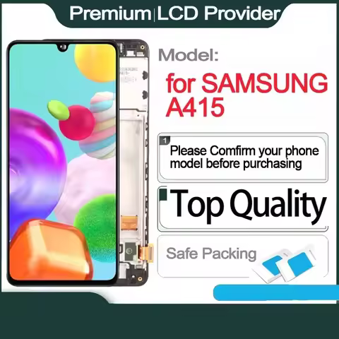 AMOLED Touch Screen Replacement, Display for SAMSUNG A41, A415, A415F, A415F, DS, 6.1 in