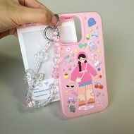 HP GANTUNGAN [Lxuan Casing] Girl Food Casing oppo A6X A6 A6S A6T Pro 5G Reno 15 15F Pro Max 5G A3X A