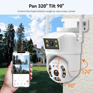 ip Kamera CCTV Wifi 8MP 4K Zoom Pan Tilt Outdoor IP Camera Dual Lensa