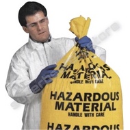 PROGUARD [READY STOCK] Bio Hazardous Material Disposal Waste Garbage Yellow Plastic Bags c/w Cable T