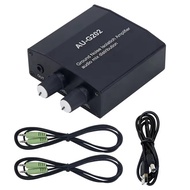 Yours MO-AU-G202 2-Input 2-Output Ground Loop Noise Isolator for Audio Mixers for PC NS PS Gaming Co