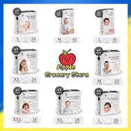 Applecrumby Chlorine Free Baby Diapers Tape &amp; Pull Up PANTS ( NEWBORN- NB /S / M / L / XL / XXL)