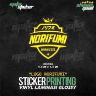 NORIFUMI LOGO PRINT CUT STICKER