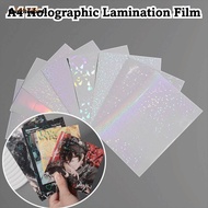 FAVORITEGOODS 5Pcs Self Adhesive Sticker Sheet,  A4 Holographic Lamination Film,  Transparent Waterp