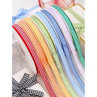 Grid Printed Ribbon Checkered Ribbon [1.5cm Width]