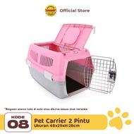 OCTAGON Pet Carrier 2 Doors Size 48x29xH:28cm | Pet Carrier for Dogs and Cats