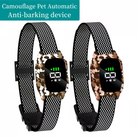 Camouflage Automatic Anti Barking Dog Collar, Bark Stopper, Stop Barking, Electric Training Collar f