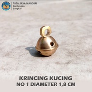 BRASS RINGS SINGLE CAT RINGS KLINTINGAN RATTLE JARANAN BRASS BELL 1 PCS