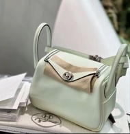 一代 Hermes Mini Lindy 氣泡綠 stamp B