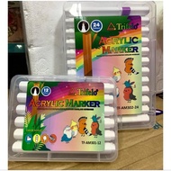 Trifelo TF AM301-12 Acrylic Marker Set of 12 Colors/ 24 Colors Acrylic Marker