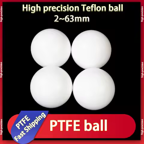 Solid PTFE Balls F4 Ball Plastic Ball 1/2.381/2.5/3.175/4/5/6 6.35/7/8/9.525/10.5/11/12/13~63mm Diap