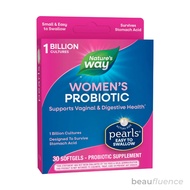 Nature's Way Women's Probiotic Pearls 1 Billion Live Cultures - Probiotic Supplement for Women - 30 Softgels