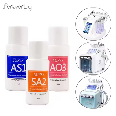 30ml Serum Aqua Peeling Solution AS1 SA3 AO3 Concentrated Liquid Acid Skin Peel For Hydra Dermabrasi