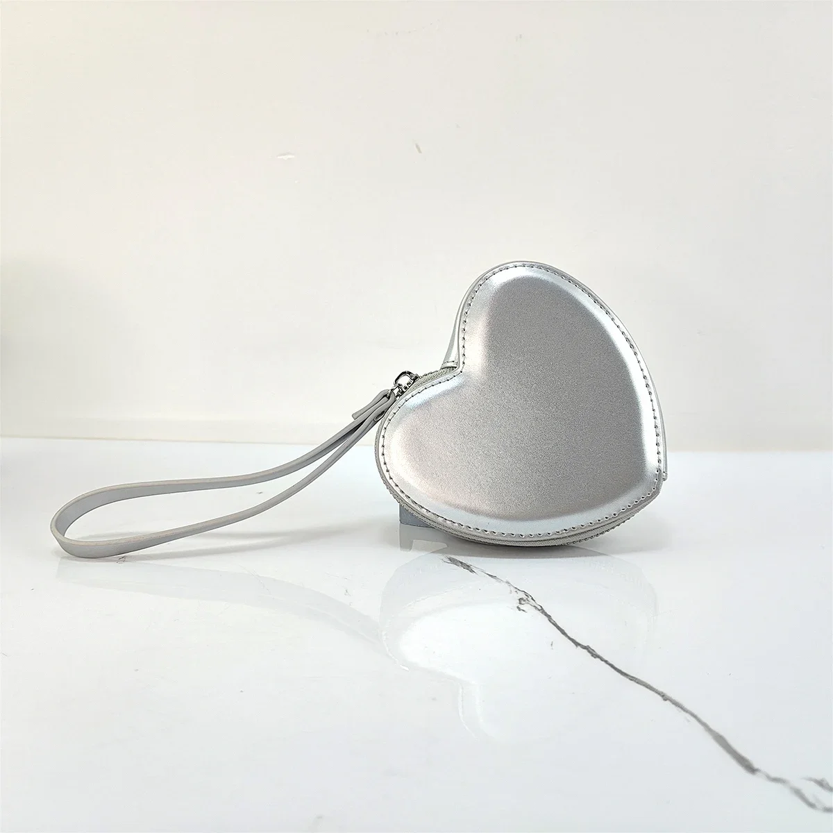 PU Love Bag Girls Heart Cute PU Card Bag Coin Bag Girls Versatile