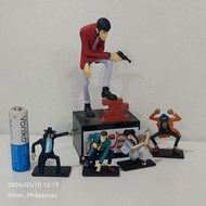 lupin the 3rd set of 5pcs loose as is coffee brand Japan georgia