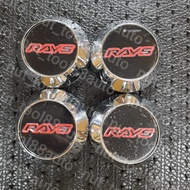 RAYS 59mm 4 pcs Car Wheel Sport Rim Cap